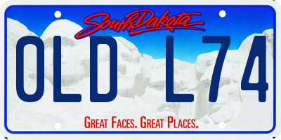 SD license plate 0LDL74