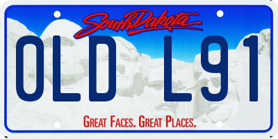 SD license plate 0LDL91