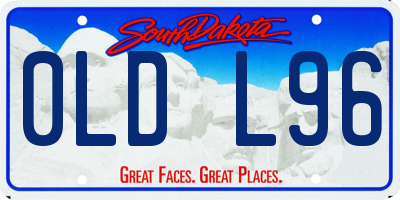 SD license plate 0LDL96