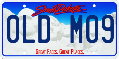 SD license plate 0LDM09