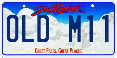 SD license plate 0LDM11