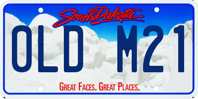 SD license plate 0LDM21