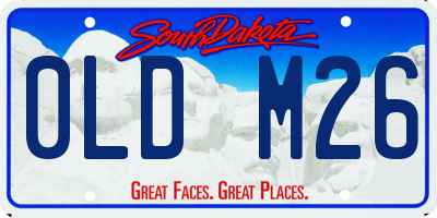 SD license plate 0LDM26