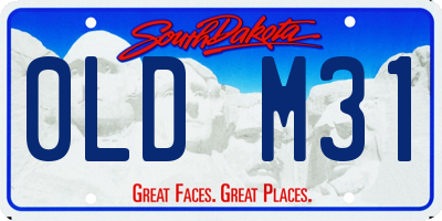 SD license plate 0LDM31
