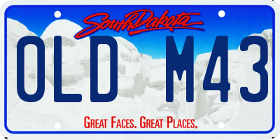SD license plate 0LDM43