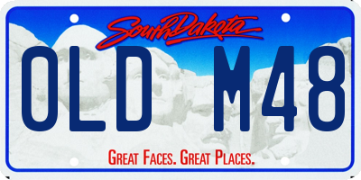 SD license plate 0LDM48