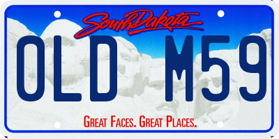 SD license plate 0LDM59