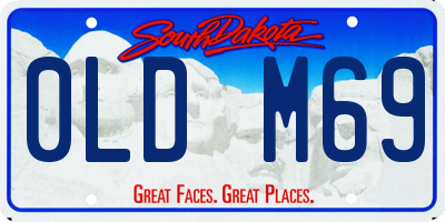 SD license plate 0LDM69