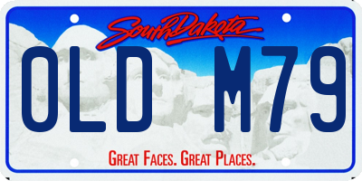 SD license plate 0LDM79