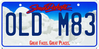SD license plate 0LDM83