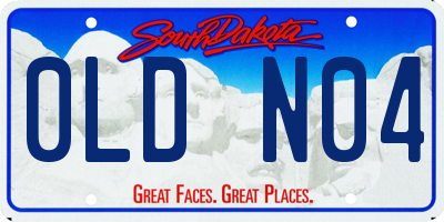 SD license plate 0LDN04