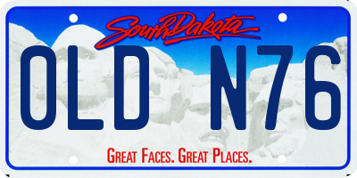 SD license plate 0LDN76