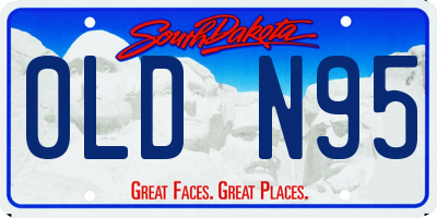 SD license plate 0LDN95