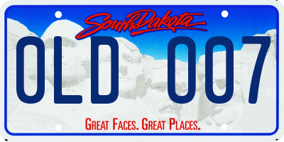SD license plate 0LDO07