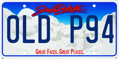 SD license plate 0LDP94