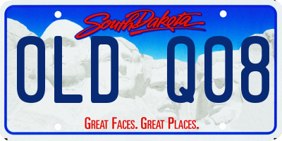 SD license plate 0LDQ08