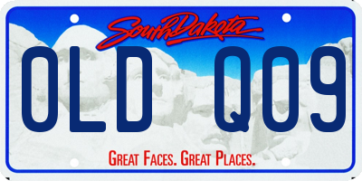 SD license plate 0LDQ09