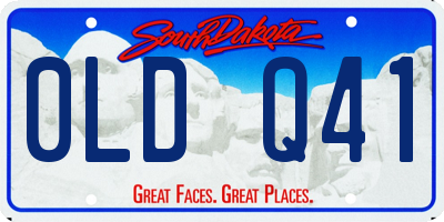 SD license plate 0LDQ41