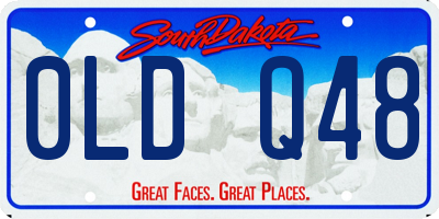 SD license plate 0LDQ48