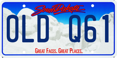 SD license plate 0LDQ61