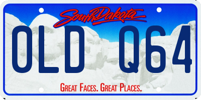 SD license plate 0LDQ64