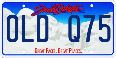 SD license plate 0LDQ75