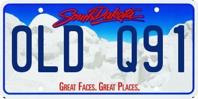 SD license plate 0LDQ91