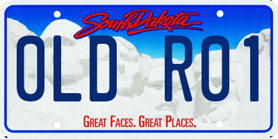 SD license plate 0LDR01