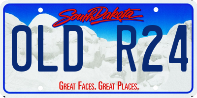 SD license plate 0LDR24