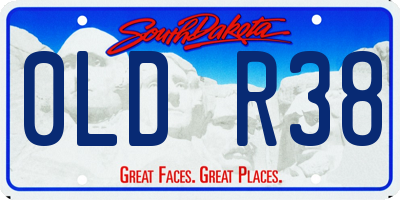 SD license plate 0LDR38