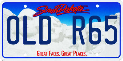 SD license plate 0LDR65