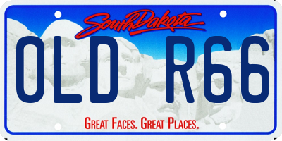 SD license plate 0LDR66