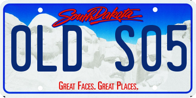 SD license plate 0LDS05