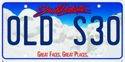 SD license plate 0LDS30