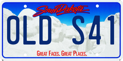 SD license plate 0LDS41