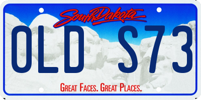 SD license plate 0LDS73
