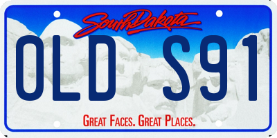 SD license plate 0LDS91