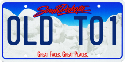 SD license plate 0LDT01