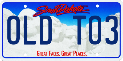 SD license plate 0LDT03