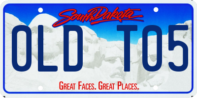 SD license plate 0LDT05