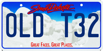 SD license plate 0LDT32