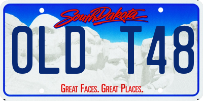 SD license plate 0LDT48