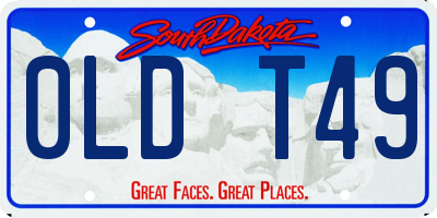 SD license plate 0LDT49