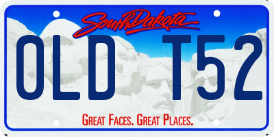 SD license plate 0LDT52
