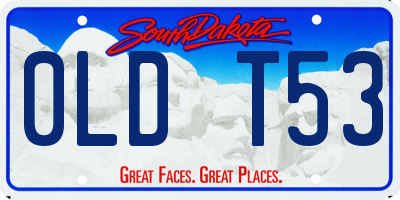 SD license plate 0LDT53