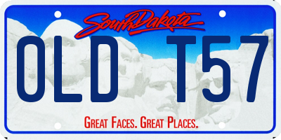 SD license plate 0LDT57