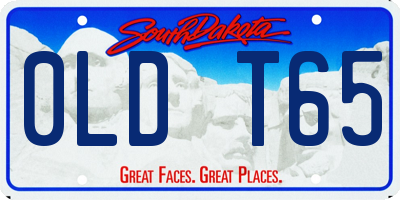 SD license plate 0LDT65
