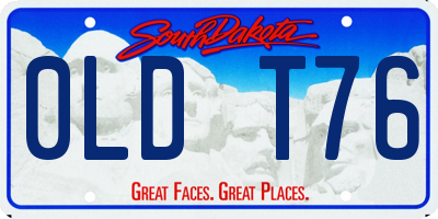 SD license plate 0LDT76