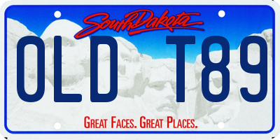 SD license plate 0LDT89