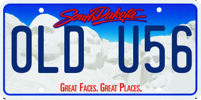 SD license plate 0LDU56